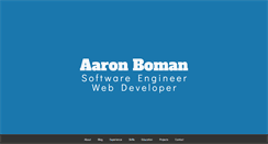 Desktop Screenshot of aaronboman.com